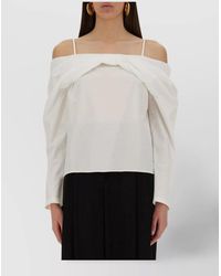 Nina Ricci - Cotton Off-Shoulder Blouse - Lyst