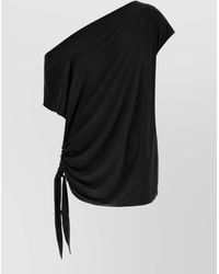 Goldbergh - Zaira Dress Asymmetric Neckline Draped Design - Lyst