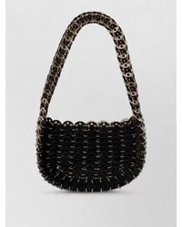 Rabanne - Shoulder Bag Woven Design Scalloped Edge Chain - Lyst