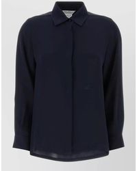Max Mara - Silk Crepe De Chine Shirt - Lyst