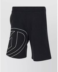 DIESEL - Relaxed Fit Elasticated Waist Shorts With Back Pockets - Lyst