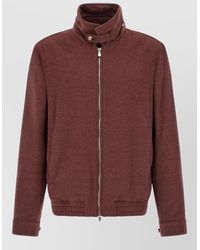Brunello Cucinelli - Virgin Wool Beaver Bomber Jacket - Lyst