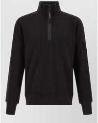 C.P. Company - Cotton Half Zip Sweatshirt - Lyst