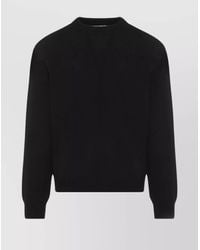 Jil Sander - Ribbed Crew Neck Wool Jumper - Lyst