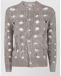 Comme des Garçons - Hemp Round Neck Cardigan - Lyst