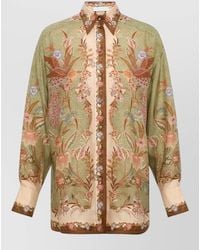 Zimmermann - Silk Relaxed-Fit Printed Shirt - Lyst