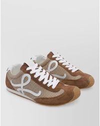 Loewe - Leather Ballet Runner 2.0 Lace-Up Sneakers - Lyst