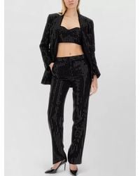 Michael Kors - Bustier Cropped Top And Tailored Trousers - Lyst