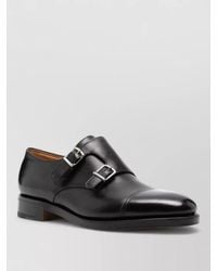 John Lobb - Leather Double-Buckle Monk Shoes - Lyst