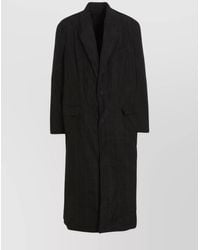 Balenciaga - Checked Long Trench Coat - Lyst