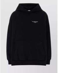 Givenchy - Oversized Logo Print Cotton Hoodie - Lyst