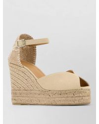Castañer - Bianca Wedge Heel Peep Toe Espadrilles - Lyst