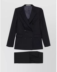Tagliatore - Virgin Wool Blend Double-Breasted Trouser Suit - Lyst