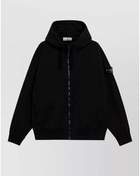Stone Island - Hooded Jacket Ribbed Cuffs Stretch Hem - Lyst