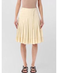 Low Classic - Midi Skirt A Line Pleats Wrap Belt - Lyst