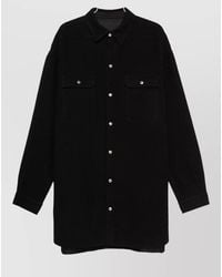 Rick Owens - Virgin Wool Oversized Single Breasted Coat - Lyst