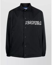 Junya Watanabe - Nylon Graphic-Print Shirt Jacket - Lyst