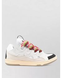 Lanvin - Leather Low-Top Sneakers - Lyst