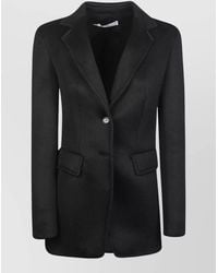 Max Mara - Tailored Jacket Long Sleeves Notched Lapel - Lyst