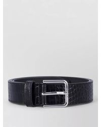 Frankie Shop - Patent Leather Croc Embossed Belt - Lyst
