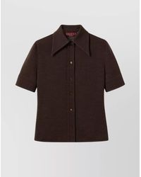 Gucci - Shirt With Polo Style Pointed Collar - Lyst