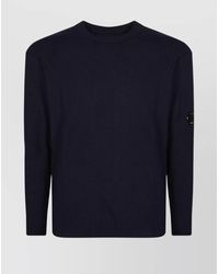 C.P. Company - Wool Regular-Fit Ribbed Crew-Neck Jumper - Lyst