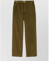 Ami Paris - Cotton Wide-Leg Corduroy Trousers - Lyst