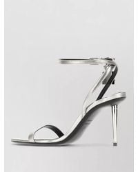 Tom Ford - Leather Sandals Open Toe Metallic Finish Lock - Lyst