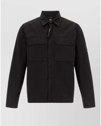 C.P. Company - Cotton Gabardine Shirt Jacket - Lyst