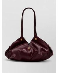 Versace - Shoulder Bag Lambskin Leather Ruched Design - Lyst