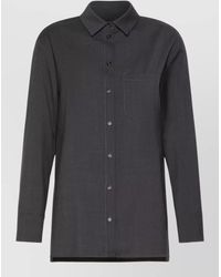Max Mara - Virgin Wool Regular-Fit Shirt - Lyst