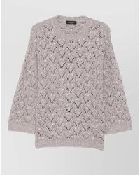 Fabiana Filippi - Open-Knit Wool Jumper - Lyst
