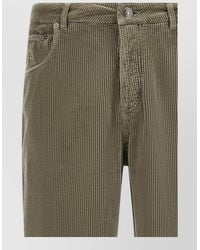 Brunello Cucinelli - Corduroy Straight Leg Cotton Five Pocket Pants - Lyst