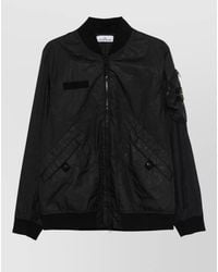 Stone Island - Hooded Nylon Bomber Jacket - Lyst