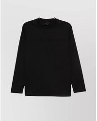 Emporio Armani - Cotton Long-Sleeve Crew-Neck T-Shirt - Lyst