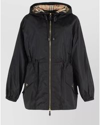 Burberry - Hooded Nylon Windbreaker Jacket - Lyst
