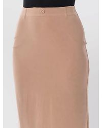 Maison Margiela - Cupro Fusion Midi Pencil Skirt - Lyst