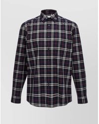 Burberry - Plaid Check Shirt With Chest Pocket - Lyst