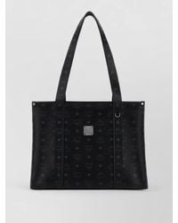 MCM - Large Canvas Aren Shopping Shoulder Bag - Lyst