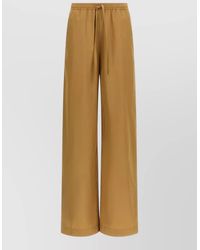 Loulou de Saison - Cotton Poplin Mid-Rise Wide-Leg Trousers - Lyst