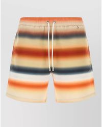Loewe - Striped Polyester Swim Shorts Back Pocket - Lyst
