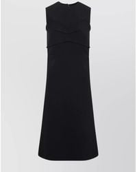 Sportmax - Sleeveless Open Back Flared Midi Dress - Lyst
