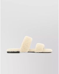 Saint Laurent - Shearling Slippers - Lyst