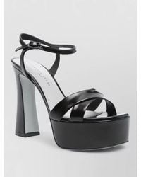 Roberto Festa - Leather Ankle-Strap Block-Heel Pumps - Lyst
