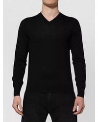 Dolce & Gabbana - Logo Embroidered Pullover Sweater V Neck - Lyst
