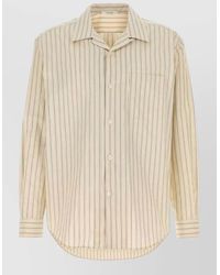 The Row - Embroidered Cotton Shirt - Lyst