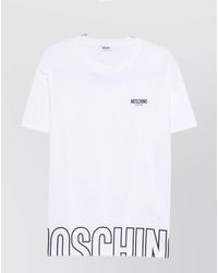 Moschino - Cotton Logo-Print Short-Sleeve T-Shirt - Lyst