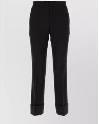 Gucci - Wool Trousers With Back Pockets And Button Detail - Lyst