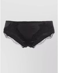 Dolce & Gabbana - Satin Briefs Lace Detailing Scalloped Edges - Lyst