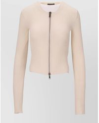 Ann Demeulemeester - Zip-Up Knitted Cardigan - Lyst
